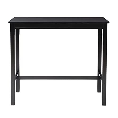 Linon 42 inch Bar Height Pub Claridge Table, Black - color: Black, size: Bar Height