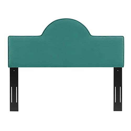 Dawn Performance Velvet King/California King Headboard - Enhance Bedroom Ambiance with Elegant Arching Silhouette, Stain-Resistant Upholstery, and Adjustable Height.