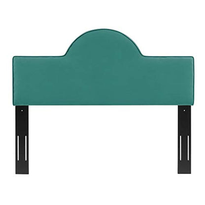 Dawn Performance Velvet King/California King Headboard - Enhance Bedroom Ambiance with Elegant Arching Silhouette, Stain-Resistant Upholstery, and Adjustable Height.