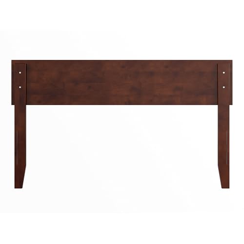 AFI, Orlando Full Adjustable Modern Solid Wood Panel Headboard, Walnut - color: Walnut, size: Full