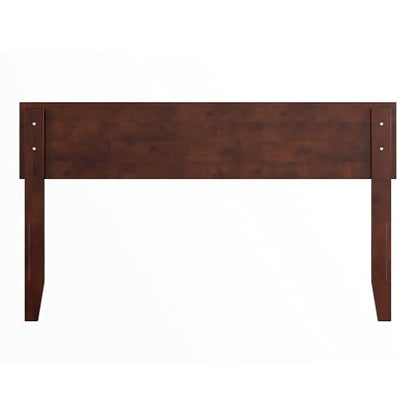 AFI, Orlando Full Adjustable Modern Solid Wood Panel Headboard, Walnut - color: Walnut, size: Full