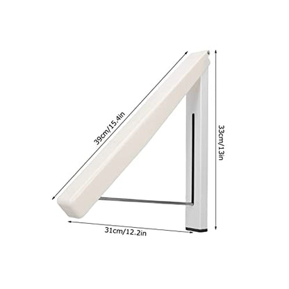 Wall Mounted Drying Rack, Foldable Retractable Clothes Hanger with Multifunctional Design, for Home Hotel Office Bathroom and Balcony
