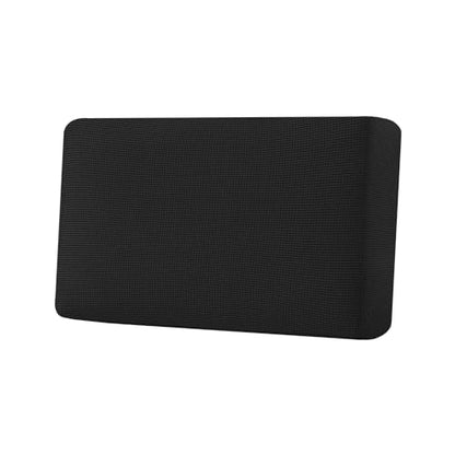 H.VERSAILTEX Super Stretch Individual Seat Cushion Covers Sofa Covers Couch Cushion Covers Slipcover Sets Thick Jacquard Textured Twill Fabric (1 Piece Loveseat Cushion Cover, Black) - color: Black, size: 1 Cushion Loveseat