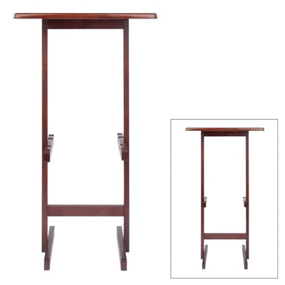 Winsome Riley Snack Table Rack, Walnut - color: Walnut