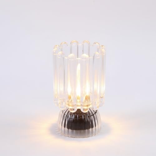 Battery Operated Lamp with Auto-Off Timer, Cordless Table Night Light for Bedroom & Entryway, Portable LED Lamp for Home, Outdoor, Camping No Battery Included (‎Wine Glass Design-White) - color: ‎Wine Glass Design-White