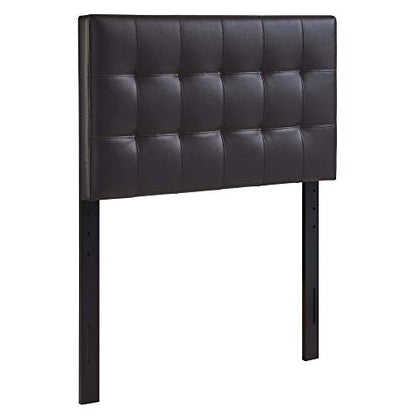 Ergode Lily Twin Upholstered Faux Leather Tufted Headboard | Sophisticated & Durable Bedroom Upgrade
