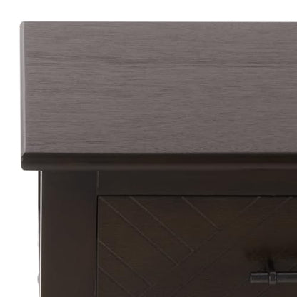 SAFAVIEH Home Collection - Peyton Dark Chocolate Console Table with 3 Drawers and 1 Shelf, Farmhouse Accent Entryway Table (CNS5705E)