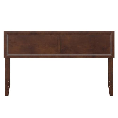 AFI, Sophia Adjustable Modern Queen Wood Headboard, Walnut - color: Walnut, size: Queen (U.S. Standard)