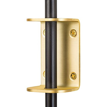 Caserti Black and Gold Plug in Wall Sconce Wall Lighting Modern Frosted Glass Globe Plug Wall Lamp with Plug in Cord Swing Arm Wall Mounted Bedside Lamp with On/Off Switch Wall Light