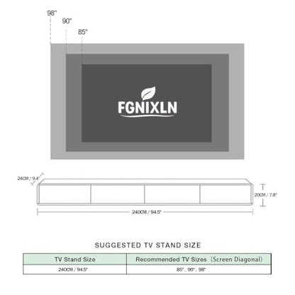 Floating TV Stand, Modern Wall-Mounted Entertainment Center with 2 Flip-Down Cabinet Doors 2 Drawers, Solid Wood Media Console (Walnut, 94.5") - color: Walnut, size: 94.5"