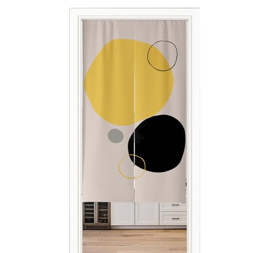 Room Divider Curtain for Doorway Use, Door Curtain Panel for Partition, Privacy Curtain for Doorway, Blackout Door Curtain Panel, Adjustable Tension Rod Mounting, Easy Setup - color: A, size: 28x47in
