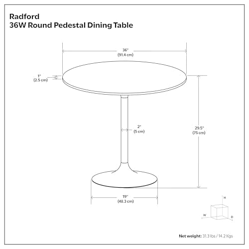 SIMPLIHOME Whitley 72" Wide Solid Mango Wood Dining Table in Burnt Wax - color: Walnut