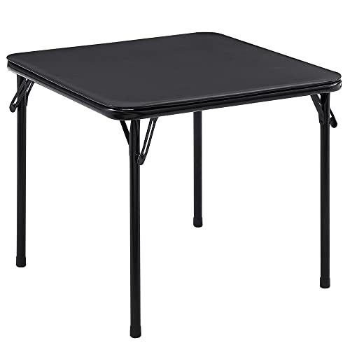 VECELO 24'' Kids Folding Card Table, Portable, with Ultra Soft Padded Cushion, 1 Piece, Black - color: Black