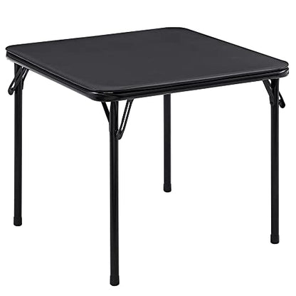 VECELO 24'' Kids Folding Card Table, Portable, with Ultra Soft Padded Cushion, 1 Piece, Black - color: Black