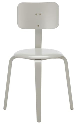 SAFAVIEH Home Collection Luella Grey Stackable Dining Chair Set of 2 - color: Grey