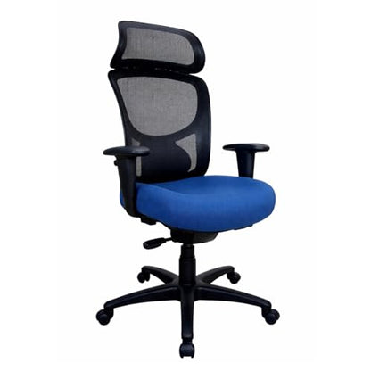 Tempur-Pedic TP6450 Mesh Office Desk Chair, Ergonomic High Back Computer Chair with Adjustable Arms, Lumbar Support and Swivel Tilt, Blue - color: Blue