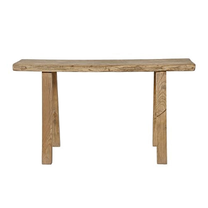 Artissance 35" Long 10" Wide Elmwood Bench, Natural Wood - size: 20H x 35W x 10L