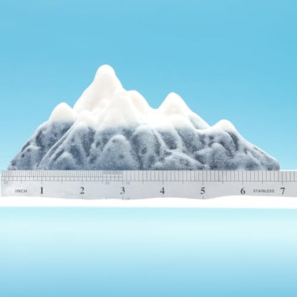 Kai Dream Miniature Snow Mountain 3D Decorative Sculpture Set, Desktop Office Decor, Bookshelf Ornament, Home Accent, Zen Garden Display (Light Yellow, Medium & Small Sizes) - size: Medium & Small Sizes