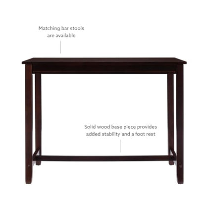 Linon 36 inch Height Pub Claridge Table, Walnut Counter - color: Walnut, size: Counter Height
