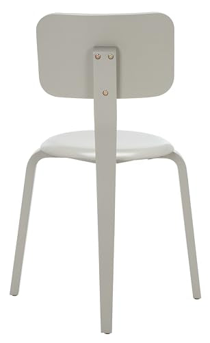 SAFAVIEH Home Collection Luella Grey Stackable Dining Chair Set of 2 - color: Grey