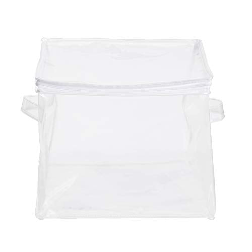 Amazon Basics Clear Zippered Storage Bags for Closet Organization, Stackable Clothing and Linen Storage Containers, 3-Pack - size: 3-Pack