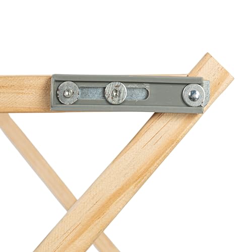 Household Essentials X-Frame Clothes Drying Rack, Stabile Wood Frame with Slanted Feet, Smooth Vinyl Wrapped Rods, 23.8 Feet of Hanging Space, Ready to Assemble, Flat Top, Natural - color: Natural/White Pine