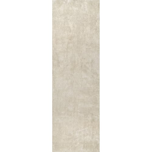 nuLOOM Loni Cream Solid Washable Runner Rug, 2' x 6' - color: Cream, size: 2'6" x 6' (Rectangular)