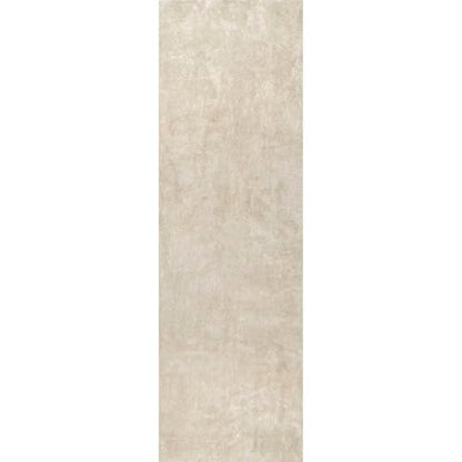 nuLOOM Loni Cream Solid Washable Runner Rug, 2' x 6' - color: Cream, size: 2'6" x 6' (Rectangular)