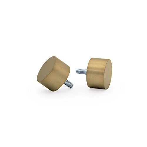 Ivilon Drapery Window Curtain Rod - End Cap Style Design 1 Inch Pole. 28 to 48 Inch Color Warm Gold - size: 28 to 48 in.