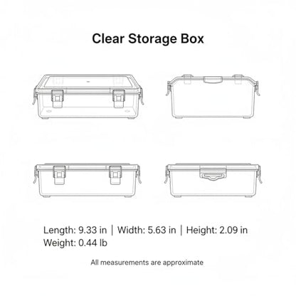 Stackable Clear Plastic Storage Bins with Lids, Transparent PP Organizer Boxes for Drawers, Shelves, and Desktops - size: 9.33 x 5.63 x 2.09 in