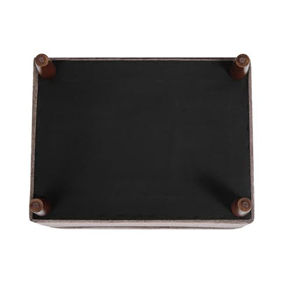 Spatial Order 24" Dinah Collection Storage Ottoman - Chocolate Brown - color: Brown