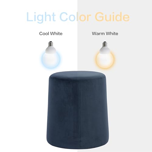 HomePop 17" Organic Shape Ottoman - Blue Velvet - color: Blue Velvet