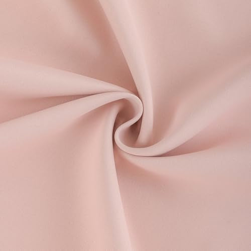 Baby Pink Pinch Pleated Blackout Curtains with Hooks - 90 inch Length Room Darkening Thermal Insulated Window Curtain Panels for Living Room Bedroom 2 Panel 40" Wx90 L - color: Baby Pink, size: 40"W x 90"L (Pack of 2)