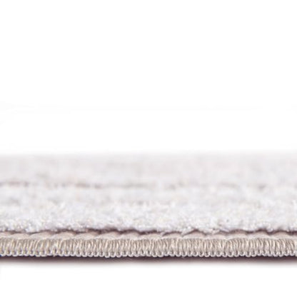 Rugs.com - Sabrina Soto Casa Rug – 8 Ft Runner Beige Cotton Textured Runner Modern Geometric Design for Hallways, Entryways, and Bedrooms - color: Beige, size: 2'3" x 8' (Runner)