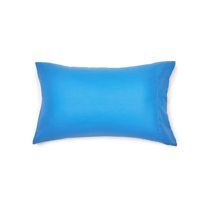 Amazon Basics 5-Piece Microfiber Kid's Bed-in-a-Bag Bedding Set, Twin, Blue, Solid - color: Blue, size: Twin