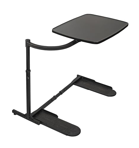 Stander Wonder Tray, Adjustable Swivel Table, Large Laptop Stand, Couch Desk, Side Tables & Gaming Bench, TV-Trays for Eating on Couches, Chairs, Recliners, Black - color: Black, size: Large