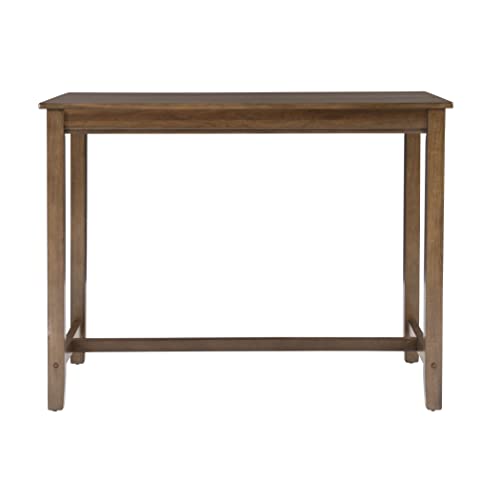 Linon Claridge Rustic Wood 36 inch Height Pub Table - color: Rustic Brown, size: Counter Height
