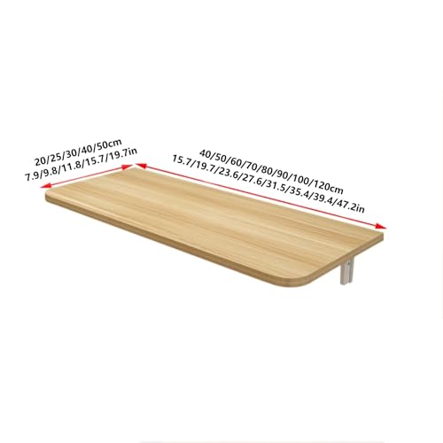 Mounted Drop Leaf Table, Wood Fold Down Desk for Small Space, Floating Table for Home Office Kitchen Dining(White,60x50cm/24x20in) - color: White, size: 60x50cm/24x20in