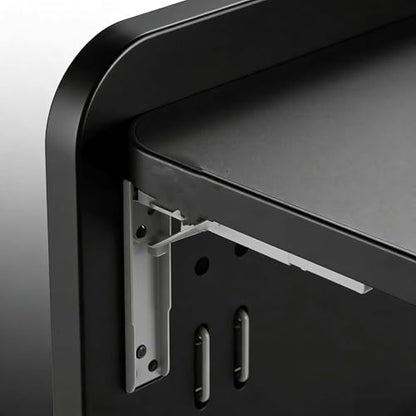 Wall Mounted Desk Folding, Fold Down Table Wall Mounted - Space-Saving Foldable Table for Bedroom, Dorm & Apartment(Black)