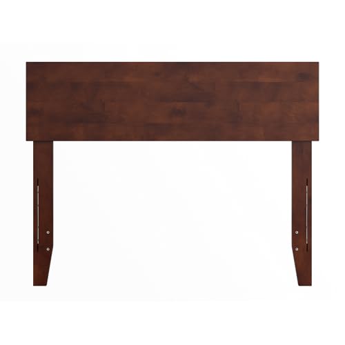 AFI, Orlando Twin Adjustable Modern Solid Wood Panel Headboard, Walnut - color: Walnut, size: Twin