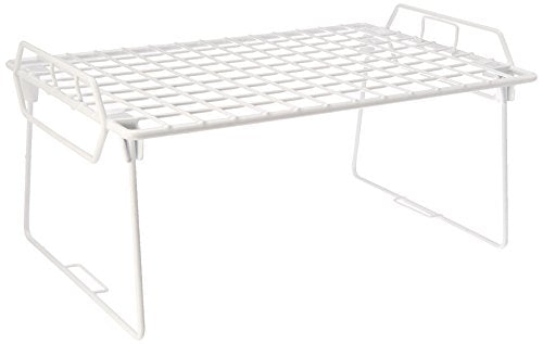Whitmor Wire Grid Stacking Utility Shelf - size: 1-TIER, 10"L x 16"W x 8"H