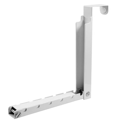 Zorfeter 1 PCS Over The Door Hanger, Foldable Drying Rack 10 Ridges, White | Heavy Duty Space Saving, For Laundry Bedroom Travel - color: White