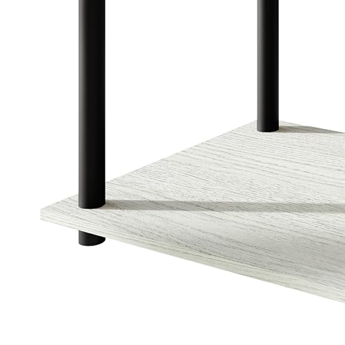 Coffee Table with Open Storage Shelf, Modern Design, Light Grey - color: Light Grey