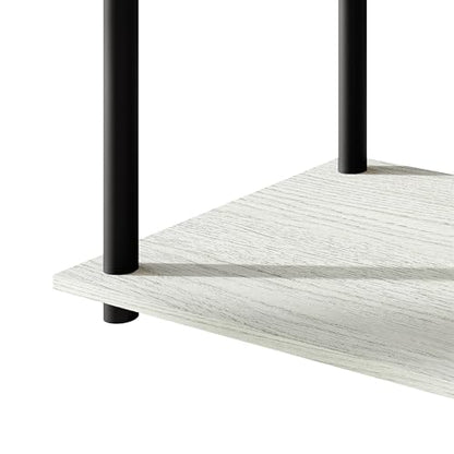 Coffee Table with Open Storage Shelf, Modern Design, Light Grey - color: Light Grey
