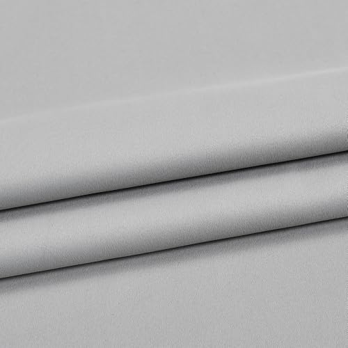 45 Inch Length Balloon Shades Room Darkening Curtain - Adjustable Thermal Insulated Tie Up Curtain Panel for Kitchen (Light Grey,34 W by 45 L,1 Panel) - color: Light Grey, size: 34"W x 45"H