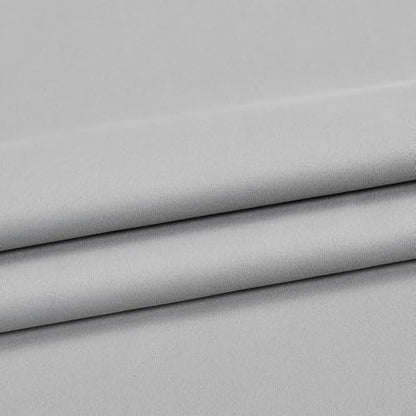 45 Inch Length Balloon Shades Room Darkening Curtain - Adjustable Thermal Insulated Tie Up Curtain Panel for Kitchen (Light Grey,34 W by 45 L,1 Panel) - color: Light Grey, size: 34"W x 45"H