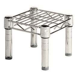 Shelving Inc. 8" d x 8" w Chrome Wire Shelving with 1 Tier Shelf, Weight Capacity 800lbs Per Shelf - size: 8" d x 8" w x 6" h