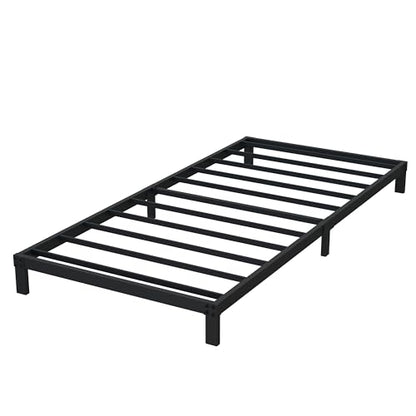 DiaOutro 7 Inch Twin Bed Frames Heavy Duty Low Profile Metal Platform | Steel Slats Platform No Box Spring Needed Mattress Foundation, Easy Assembly, Noise Free - size: Twin, style: 7 Inch