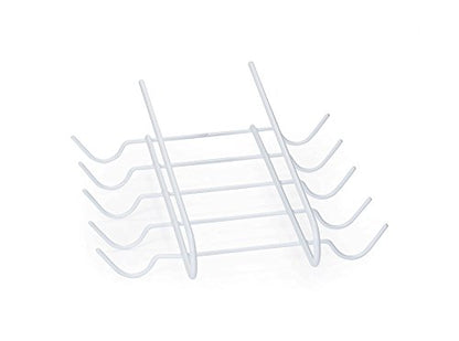 YBM HOME 2226vc 10 Hook Under Shelf Mug Cup Holder Rack, White