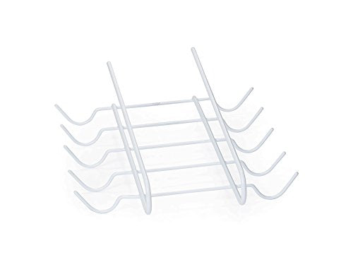 YBM HOME 2226vc 10 Hook Under Shelf Mug Cup Holder Rack, White